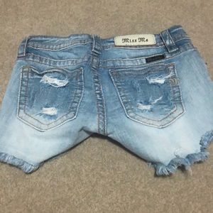 Miss Me blue jean shorts